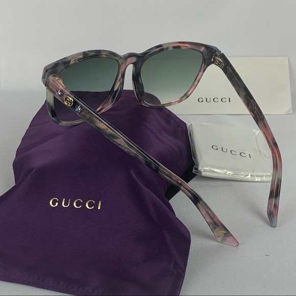 ❌SOLD❌GUCCI GG0232SK 004 Purple Havana Oval Grey - Picture 6 of 16